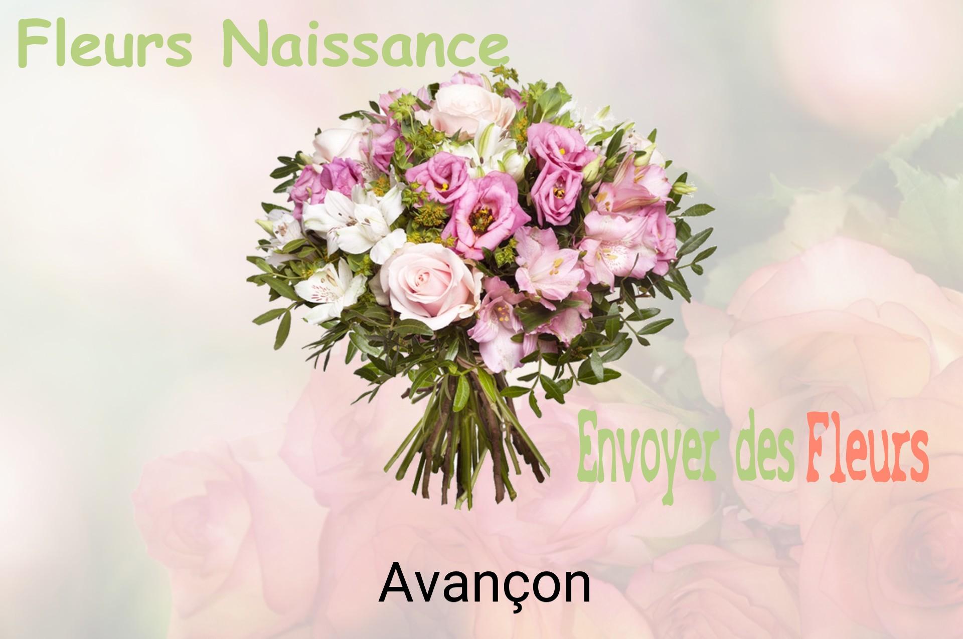 Bouquet de fleurs de naissance livré à Avançon